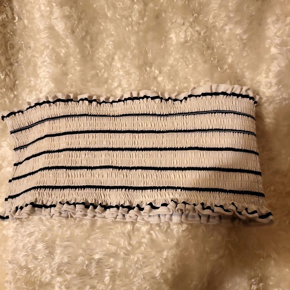 Gathered stretchy bandau shirt, could be a bathing suit top ti!